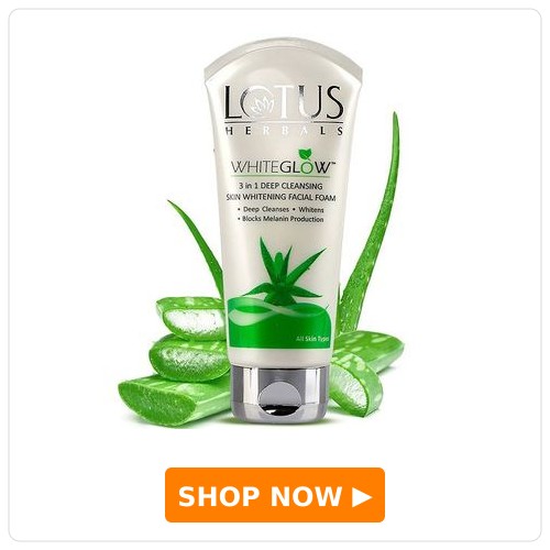 Lotus Herbal Whiteglow 3 in 1 Deep Cleansing Skin Whitening Facial Foam