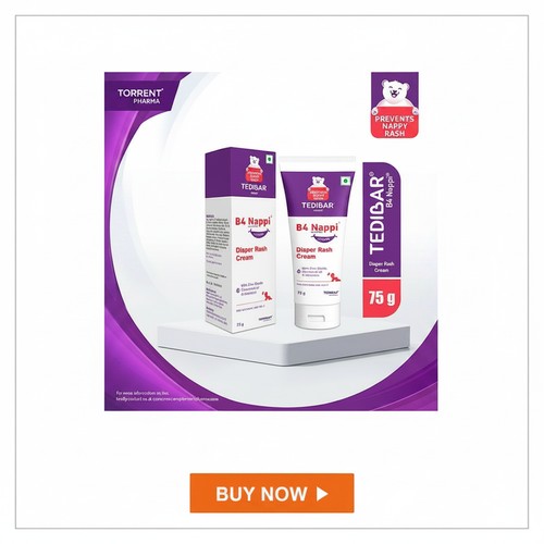Torrent Pharma Tedibar B4 Nappi cream for babies - Review