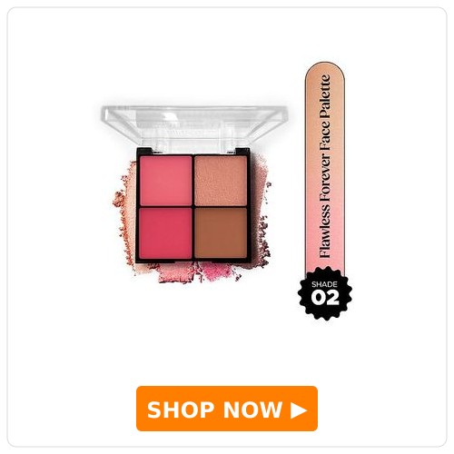 Hilary Rhoda Flawless Forever Face Palette |4 in 1 Face Makeup Kit - 11.2 g (Medium- Shade 02)