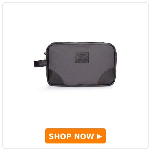 THE CLOWNFISH Burnell Multipurpose Canvas Travel Pouch