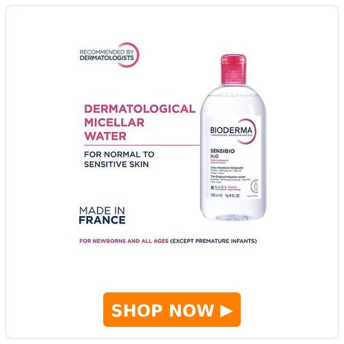 Bioderma Dermatological Micellar Water Sensibio H2O Gently Removes Makeup Prevents Clogged Pores - 500ml