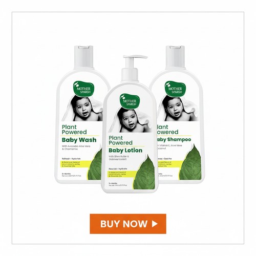 Mother Sparsh Baby Refreshing Combo Of Baby Wash Lotion & Shampoo Pack Of 3 - 200 ml Each image