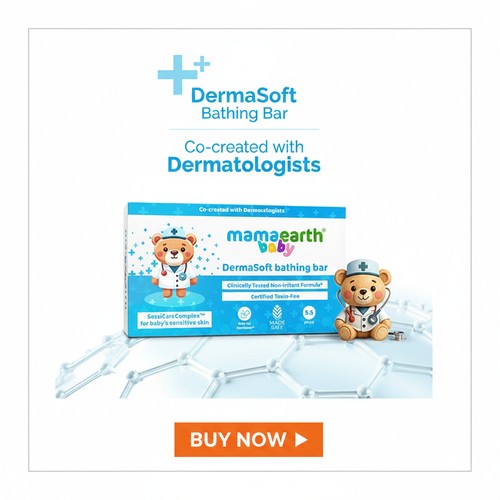 Mamaearth Baby Dermasoft Bathing Bar Mamaearth Baby Dermasoft Bathing Bar