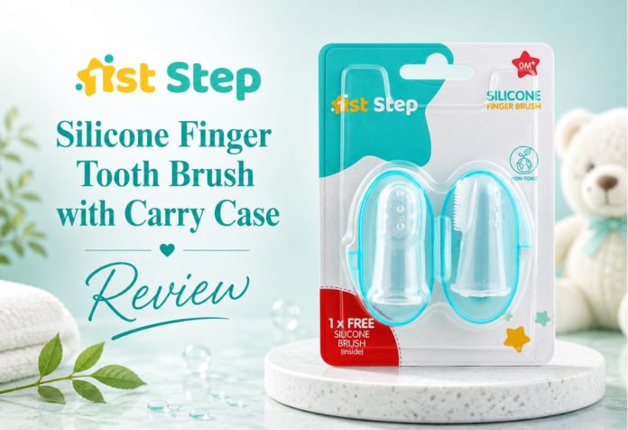 1st Step Silicone Finger Tooth Brush with Carry Case - Review