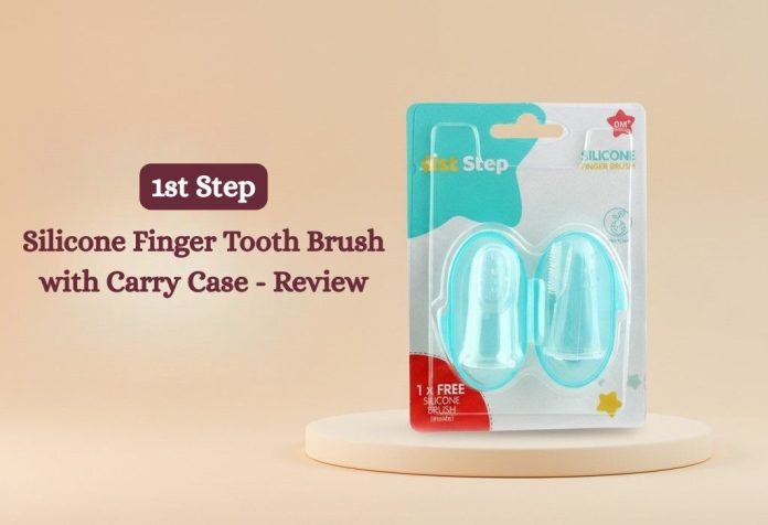 1st Step Silicone Finger Tooth Brush with Carry Case - Review