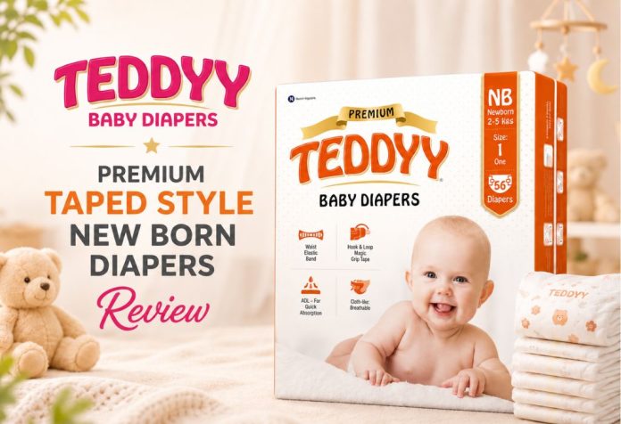 Teddyy Baby Premium Taped Style New Born Diapers - Review