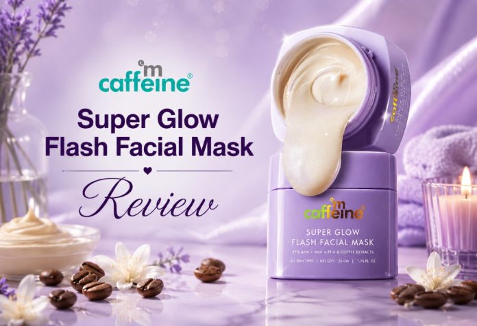 mCaffeine Super Glow Flash Facial Mask