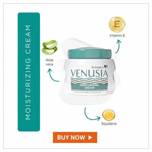 Venusia Moisturizing Cream with Vitamin E & Aloe Vera Venusia Moisturizing Cream with Vitamin E & Aloe Vera