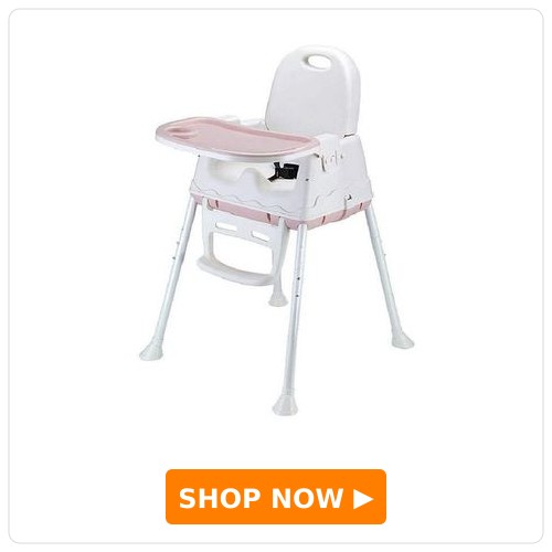 Syga Height Adjustable High Chair - Pink Syga Height Adjustable High Chair - Pink