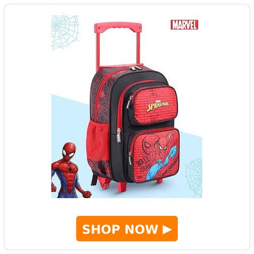 Babyhug Marvel Avengers Spiderman Trolley Backpack