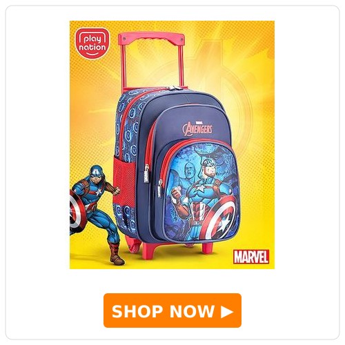 Play Nation Marvel Avengers Captain America Trolley Backpack