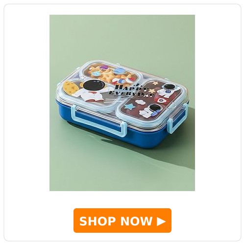 Purple Tots 304 Astronut Print Stainless Steel Lunchbox Purple Tots 304 Astronut Print Stainless Steel Lunchbox