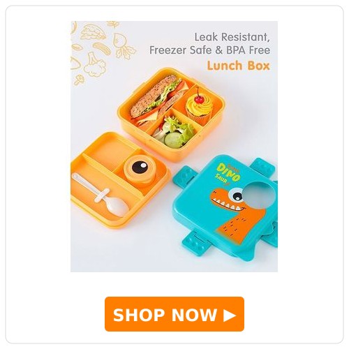 Fab N Funky Dino Print Bento Lunch Box
