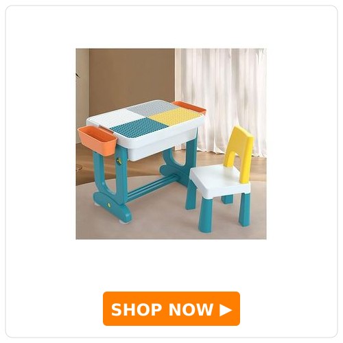MONSTECH 6-in-1 Baby Study Table & Chair Set