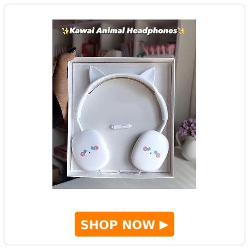 ARCADE TOYS Cat Earphone for Kids,Stylish Headphones for Girls Boys, Birthday Gift for Girls - White ARCADE TOYS Cat Earphone for Kids,Stylish Headphones for Girls Boys, Birthday Gift for Girls - White