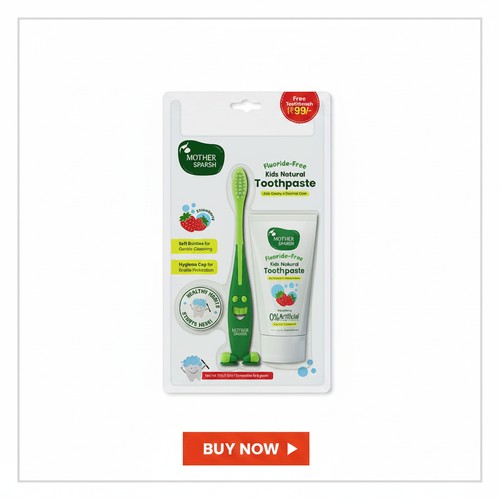 Mother Sparsh Kids Natural Toothpaste with Free Toothbrush - Review Mother Sparsh Kids Natural Toothpaste with Free Toothbrush - Review