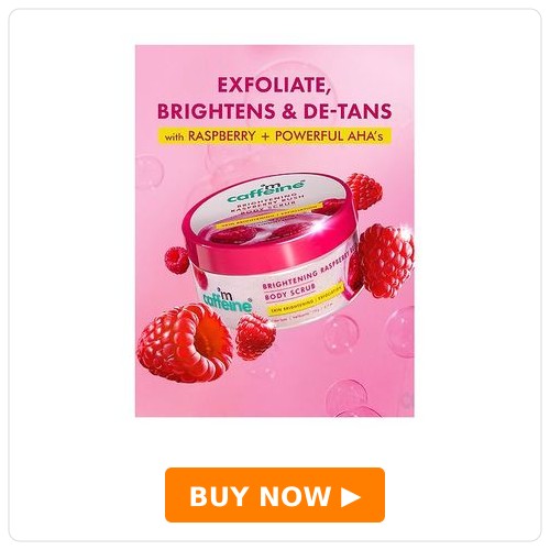 mCaffeine Brightening Raspberry Rush Body Scrub