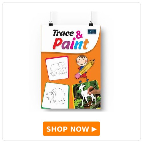 BOOKFORD PUBLICATIONS Trace And Paint Coloring Book