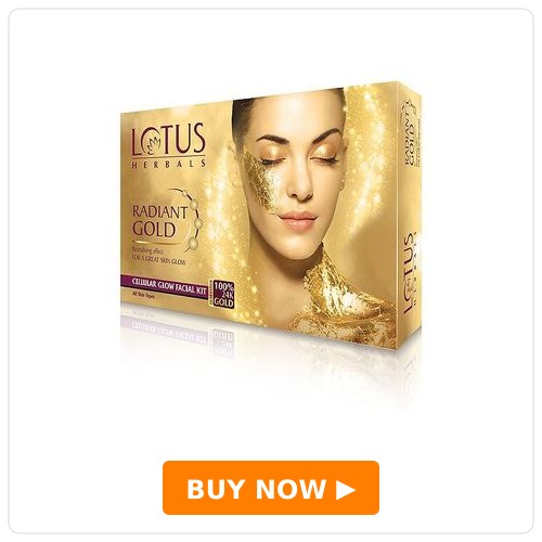 Lotus Herbals Radiant Gold Cellular Glow 4-In-1 Facial Kit