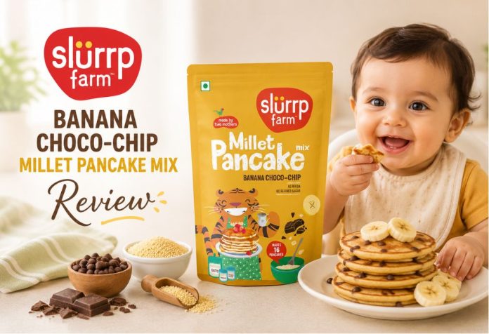 Slurrp Farm Banana Choco-Chip Millet Pancake Mix - Review