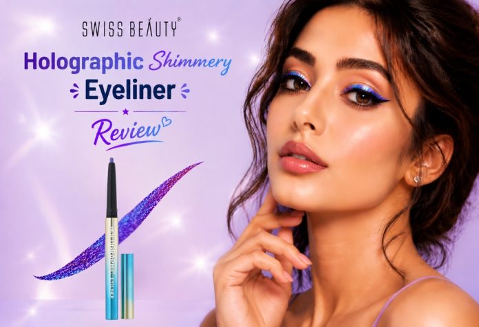 Swiss Beauty Holographic Shimmery Eyeliner - Review