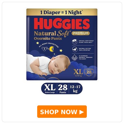 Huggies Natural Soft Overnite Diaper Pants