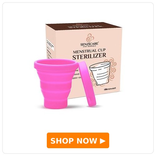 Senzicare Silicone Menstrual Cup Sterilizing Container