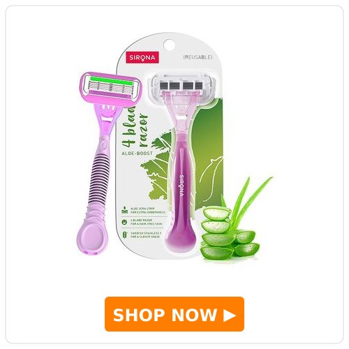 Sirona Aloe Boost 4 Blade Reusable Hair Removal Body Razor - 1 Unit Sirona Aloe Boost 4 Blade Reusable Hair Removal Body Razor - 1 Unit