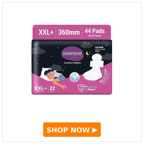 Evereve Comfort Nights Sanitary Pads 
