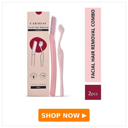 Carmesi Face Hair Removal Combo - 1 Face Razor and 1 Eyebrow Razor