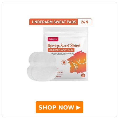Sirona Anti-Stain Underarm Sweat Pads - 24 Pads