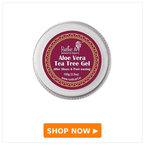 Rustic Art Aloe Vera Tea Tree Gel after shaving cream - 100 gm Rustic Art Aloe Vera Tea Tree Gel after shaving cream - 100 gm