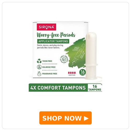 Sirona Super Plus Heavy Flow Applicator Tampons - 16 Pieces