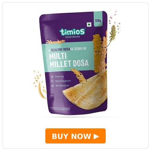 timios 100% Organic Instant Multi Millet Dosa Mix - Review