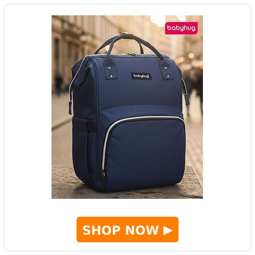 Babyhug Multipurpose Spacious Diaper Backpack 