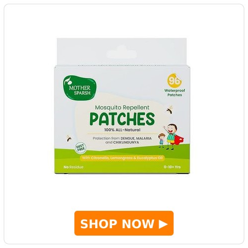 Mother Sparsh 100% Natural Mosquito Repellent Patches for Babies and Children Mother Sparsh 100% Natural Mosquito Repellent Patches for Babies and Children