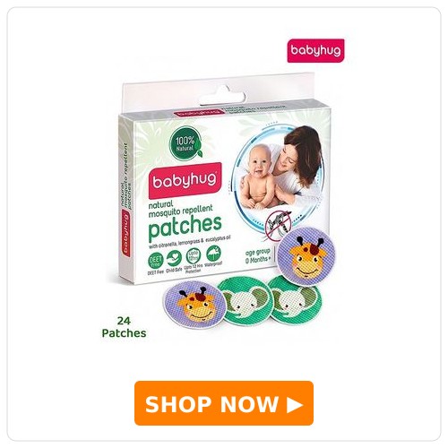 Babyhug Waterproof Natural Mosquito Repellent Patches - 24 Pieces