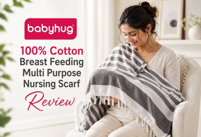 Babyhug 100% Cotton Breast Feeding Multi Purpose Nursing Scarf - Review