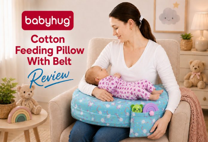 Babyhug Cotton Feeding Pillow With Belt - Review