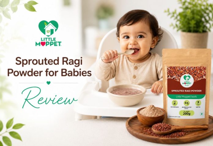 Little Moppet Foods Sprouted Ragi Powder for Babies - Review