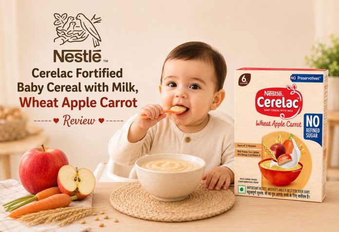Nestle Cerelac Fortified Baby Cereal with Milk, Wheat Apple Carrot - Review