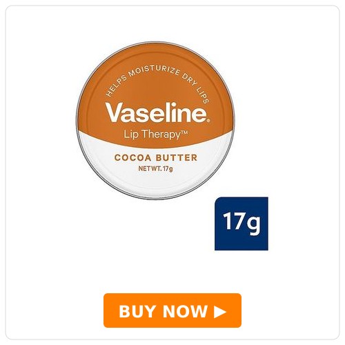 Vaseline Lip Tins Cocoa Butter Hydrating Lip Balm with Glossy Shine - 17g image