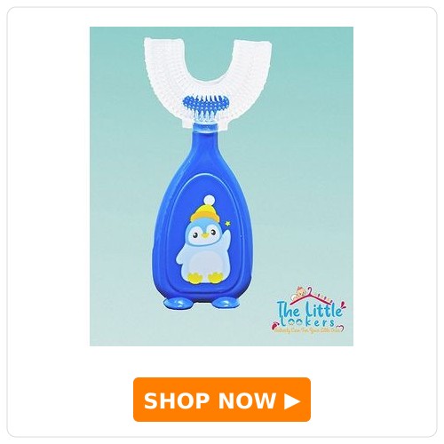 The Little Lookers Soft Sillicone U-Shaped Toothbrush