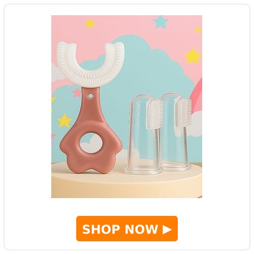The Cheeky Kidzz Baby 1 U-Shape Silicone Toothbrushes
