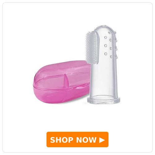 LuvLap Baby Silicone Finger Toothbrush 