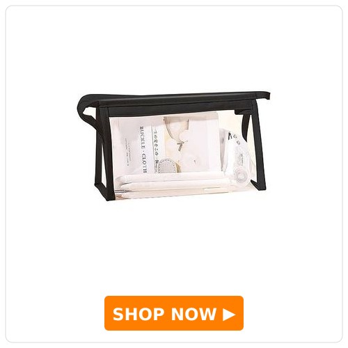 Bunie Multipurpose Pouch Bunie Multipurpose Clear Transparent Pouch Black