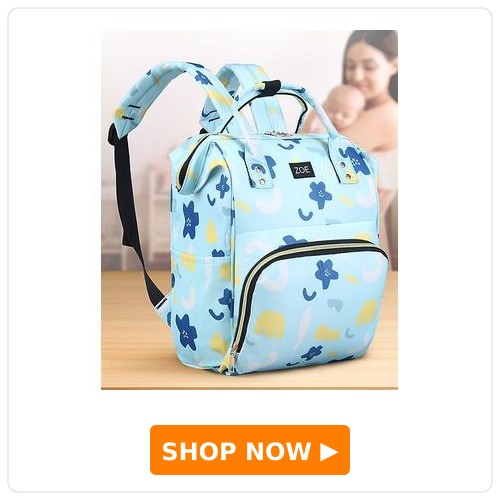 ZOE Blue Blossom Multipurpose Diaper Backpack ZOE Blue Blossom Multipurpose Diaper Backpack