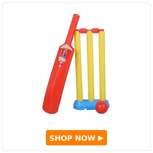 Mingkids Cricket Kit for Kids for Activity Bat Ball Set Playing Outdoor and Indoor Baby Sports Game Toy Birthday Gift - Multicolor
