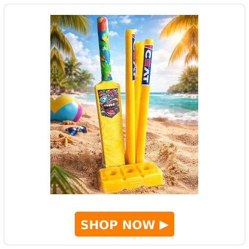 Yunicorn Max Kids Plastic Yellow Cricket Set