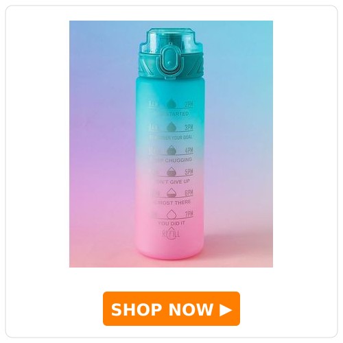 Hydro Glow Sports Bottle 850ml - Green & Pink| BPA Free| Leak-Resistance & Freezer Safe| Time-Marked for Daily Hydration| Ideal for School, Home & Travel